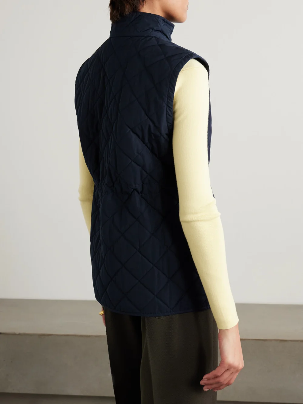 Back view of the Purdey Quilted Shell Vest