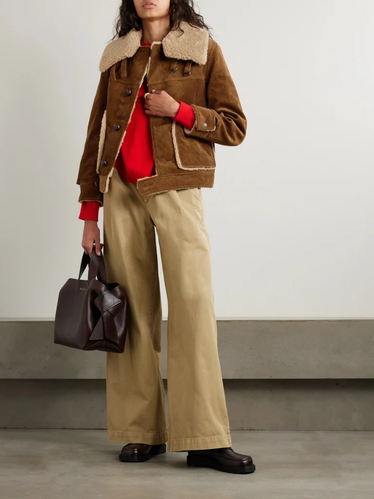 R13 Faux Shearling-lined Cotton-corduroy Jacket