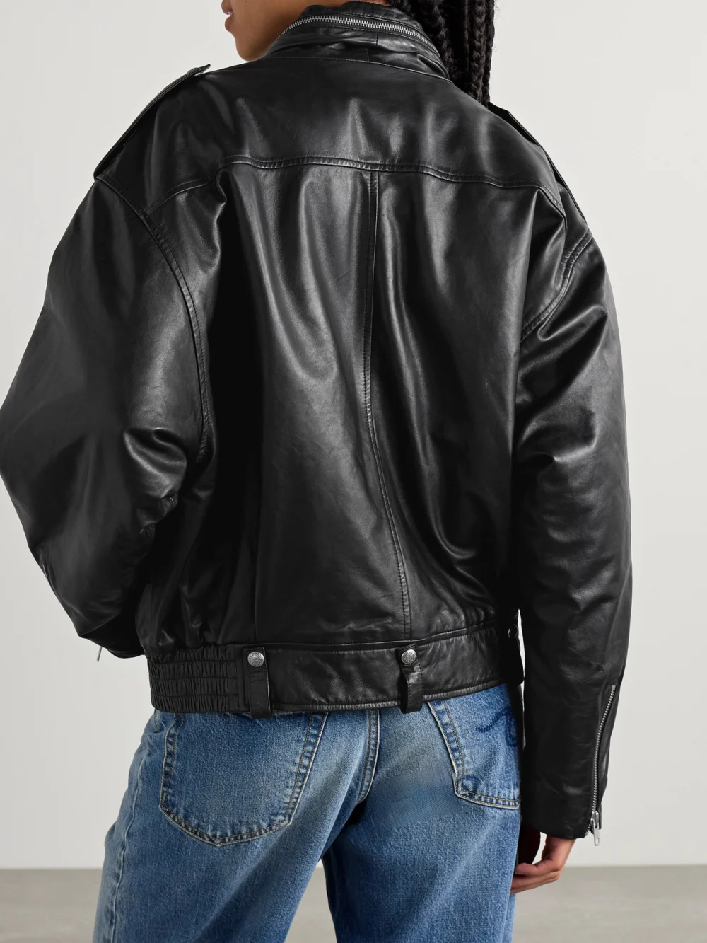 Back view of the R13 Leather Jacket