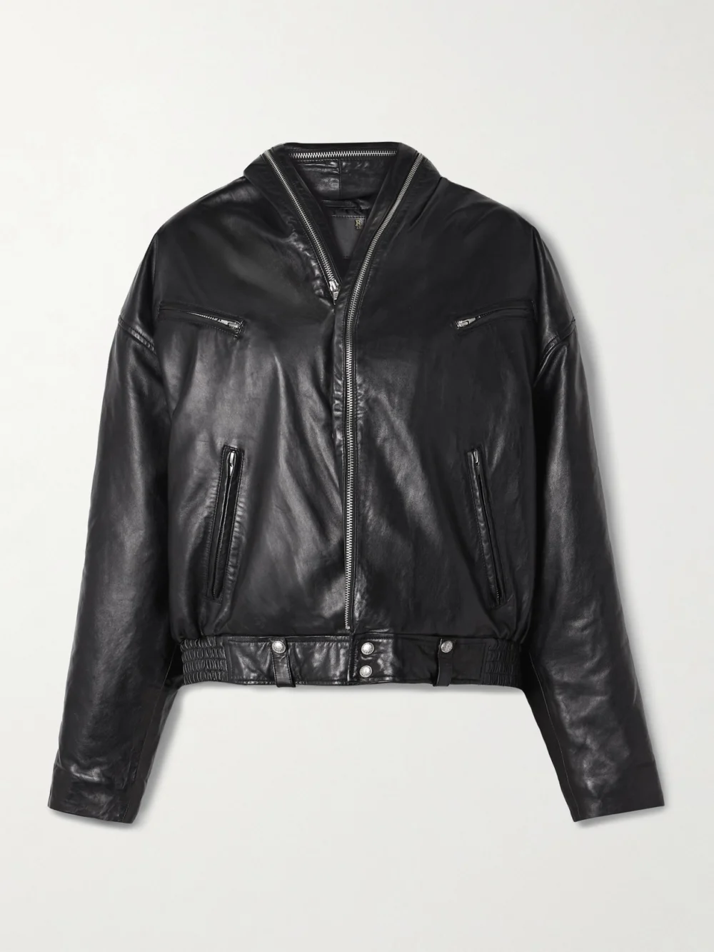 R13 Leather Jacket in black
