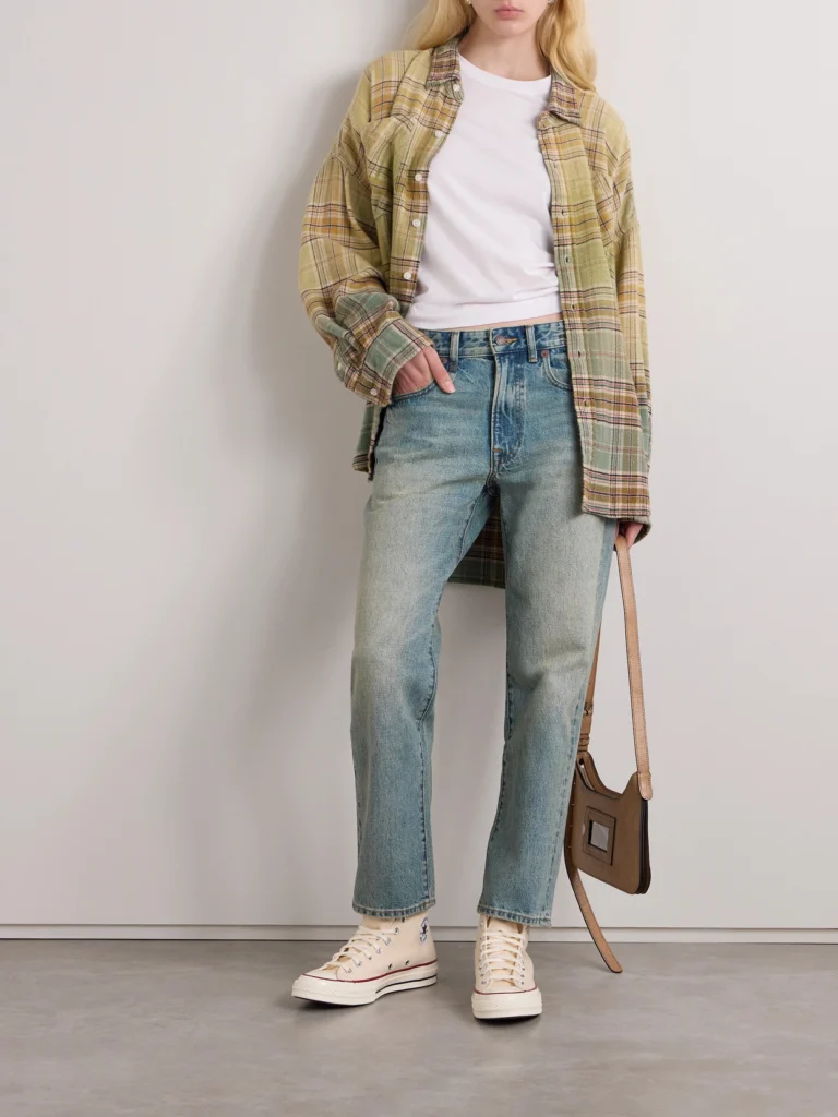 R13 Romeo Jean Slim Boyfriend Distressed Low-rise Straight-leg Jeans