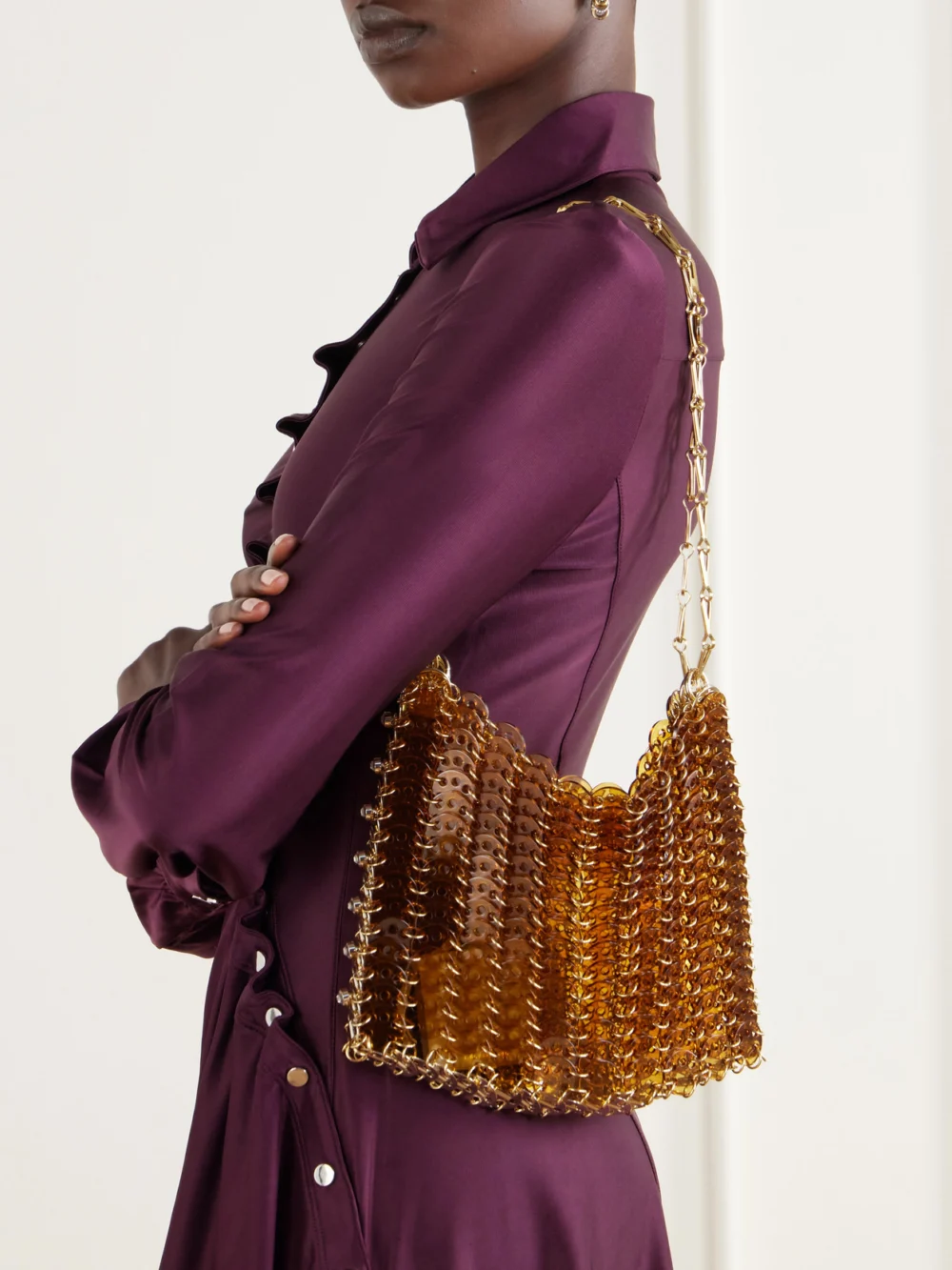 Rabanne 1969 Pailette-embellished Shoulder Bag, styled view