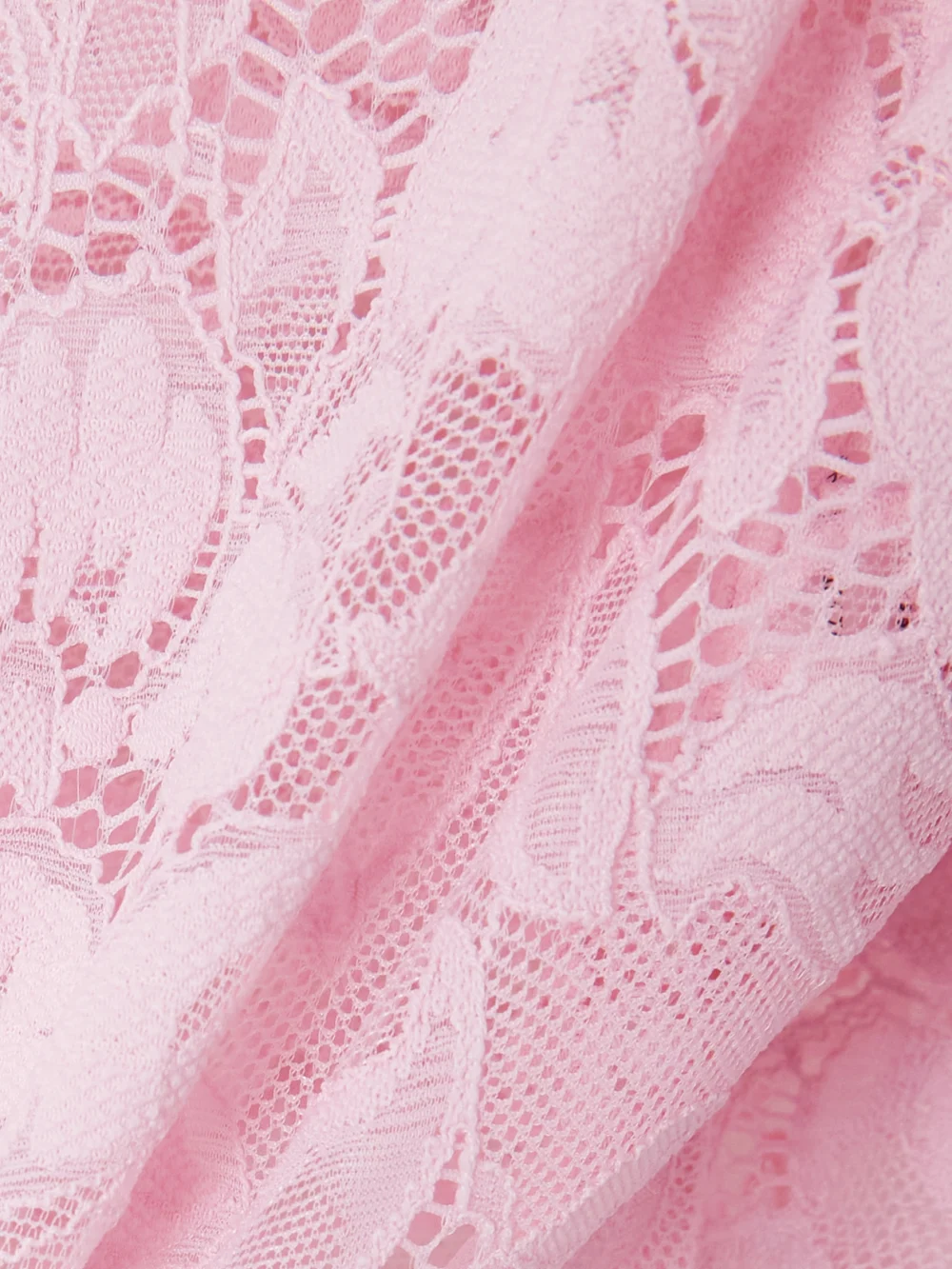 Close-up detail of the Rabanne Cropped Stretch-lace Top