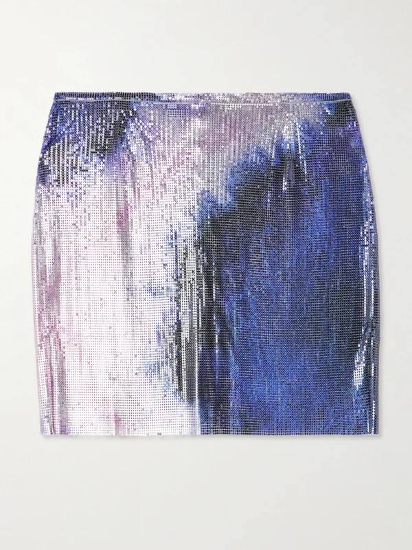 Rabanne Dégradé Chainmail Mini Skirt