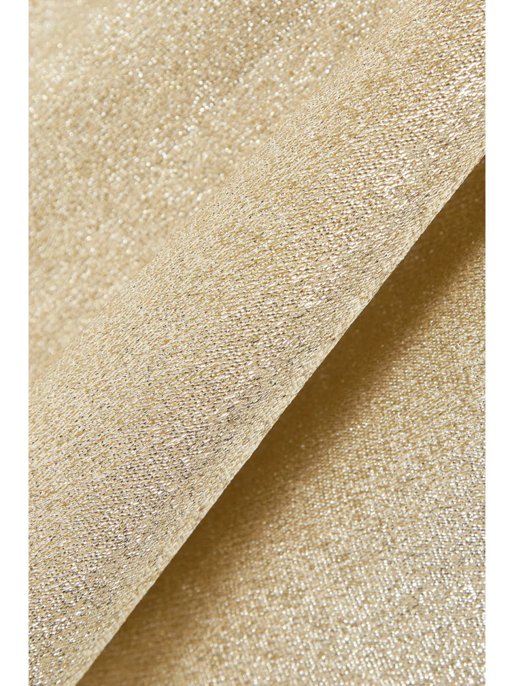 Close-up detail of the Rabanne Embellished Glittered Stretch-crepe Maxi Dress