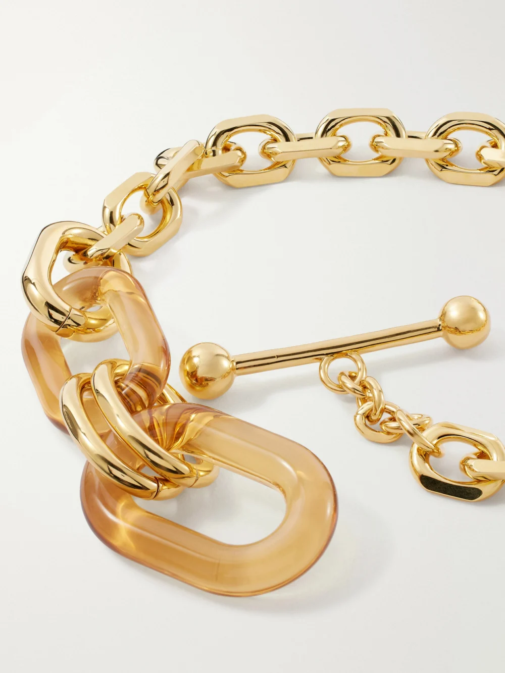 Back view of the Rabanne Gold-tone Necklace