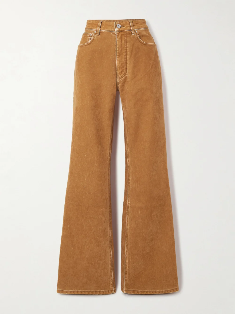 Rabanne High-rise Flared Jeans in camel