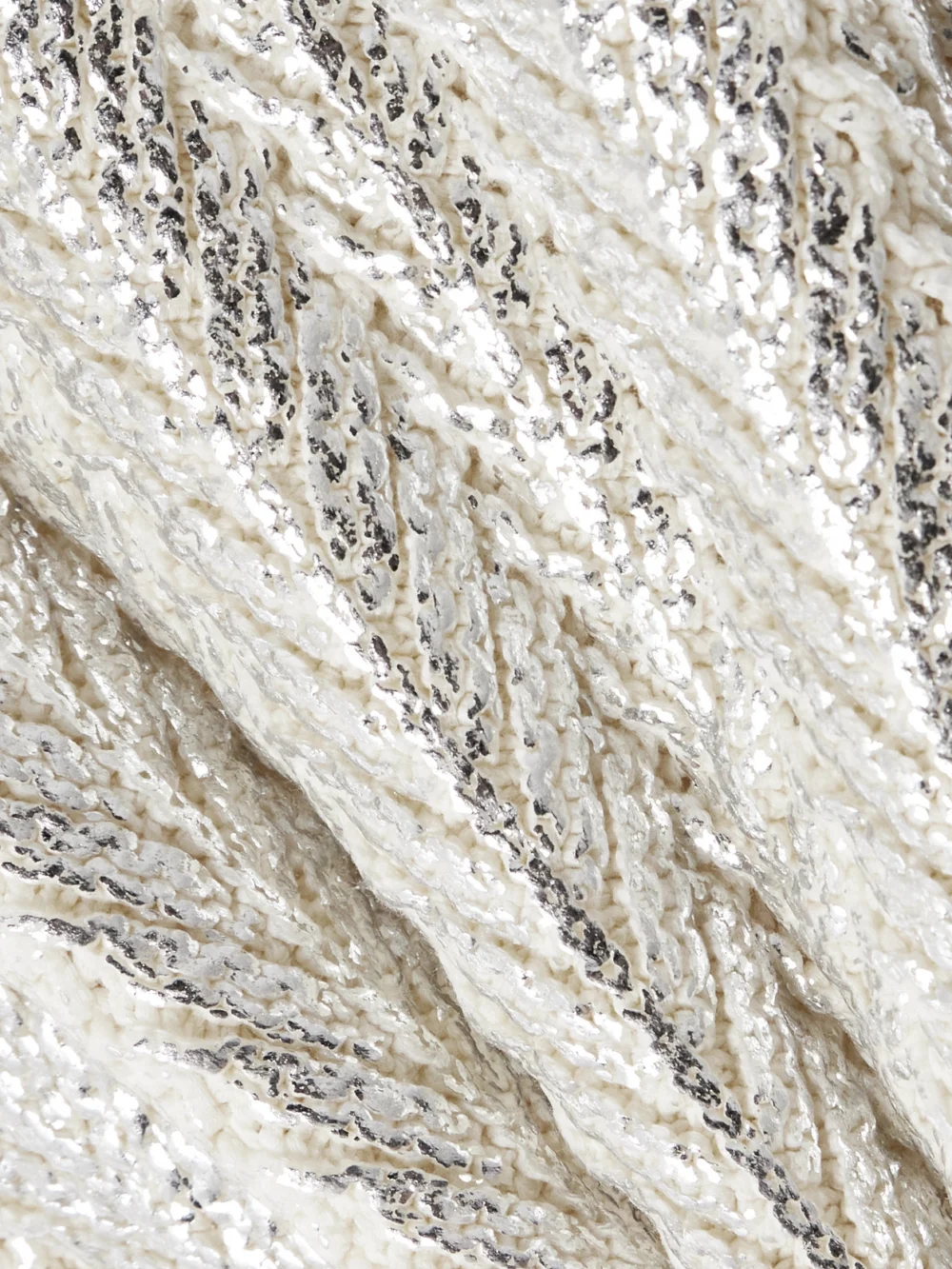 Close-up detail of the Rabanne Metallic Cotton-blend Mini Dress