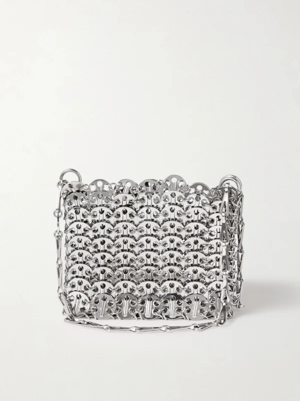 Rabanne Nano 1969 Paillette-embellished Chainmail Shoulder Bag
