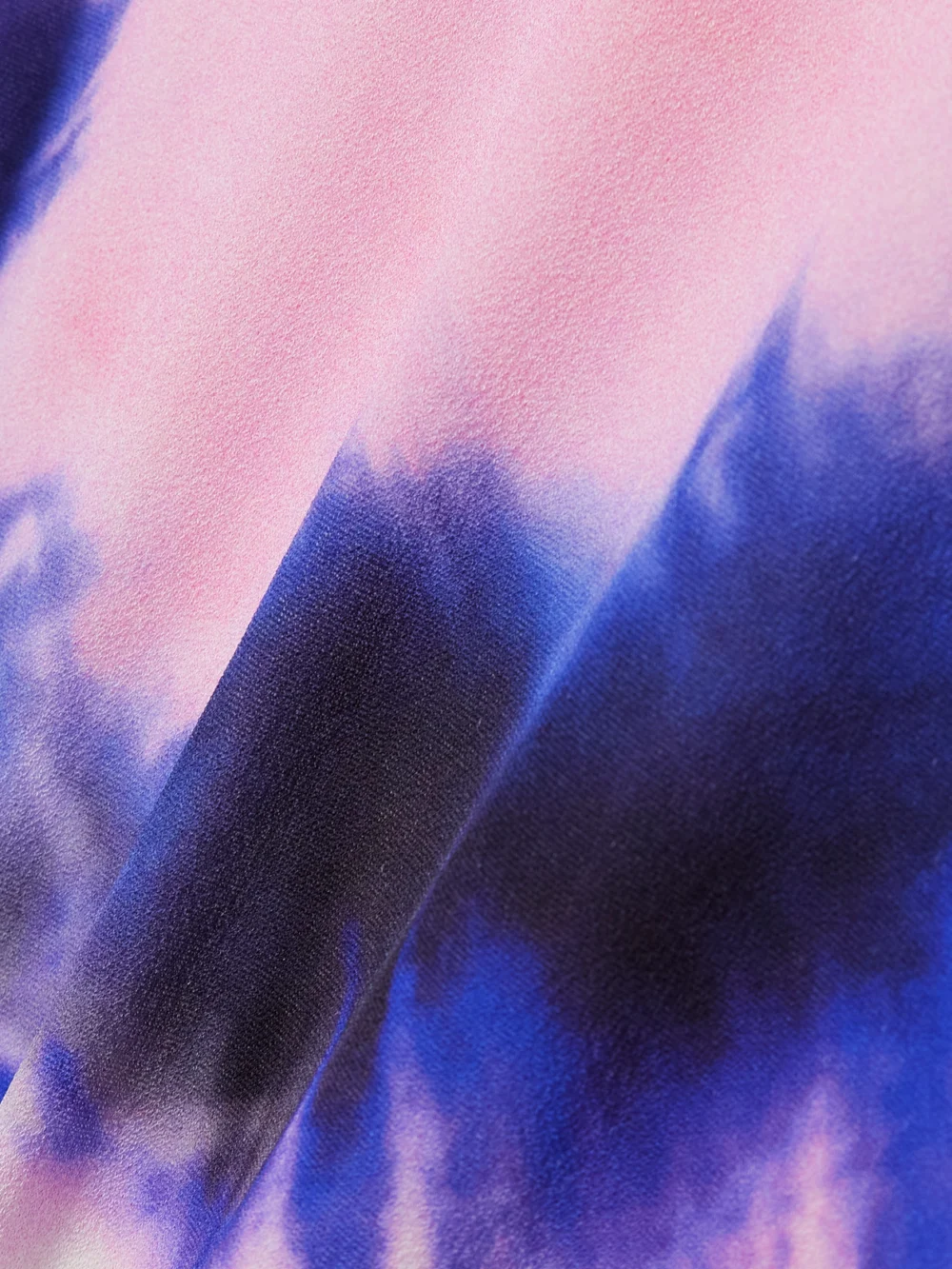 Close-up detail of the Rabanne Open-back Tie-dyed Stretch-crepe Maxi Dress