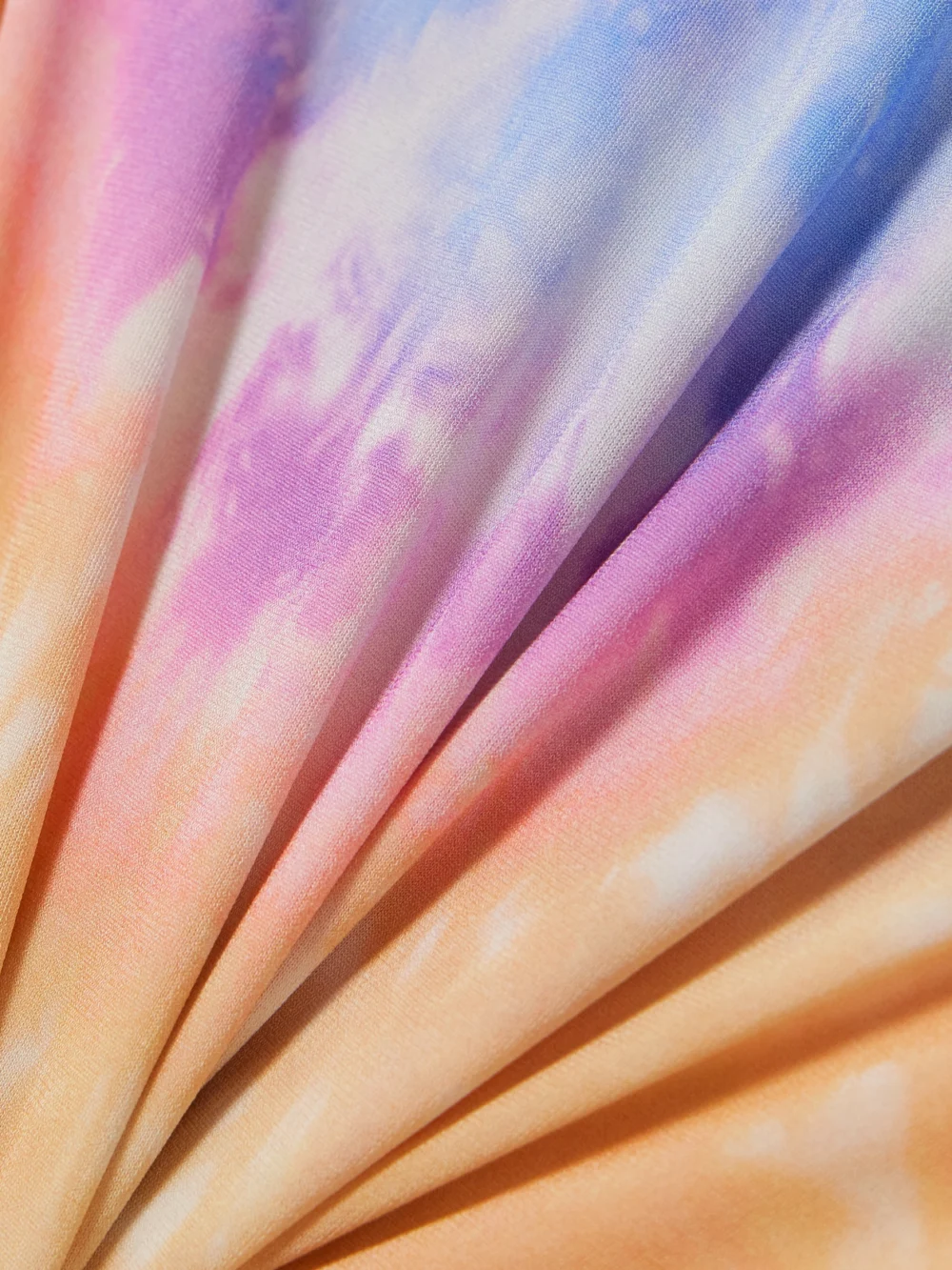Close-up detail of the Rabanne Second Skin Tie-dyed Stretch-jersey Maxi Skirt