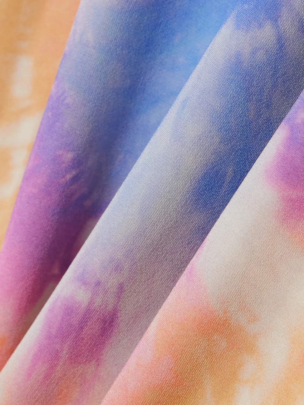 Close-up detail of the Rabanne Second Skin Tie-dyed Stretch-jersey T-shirt