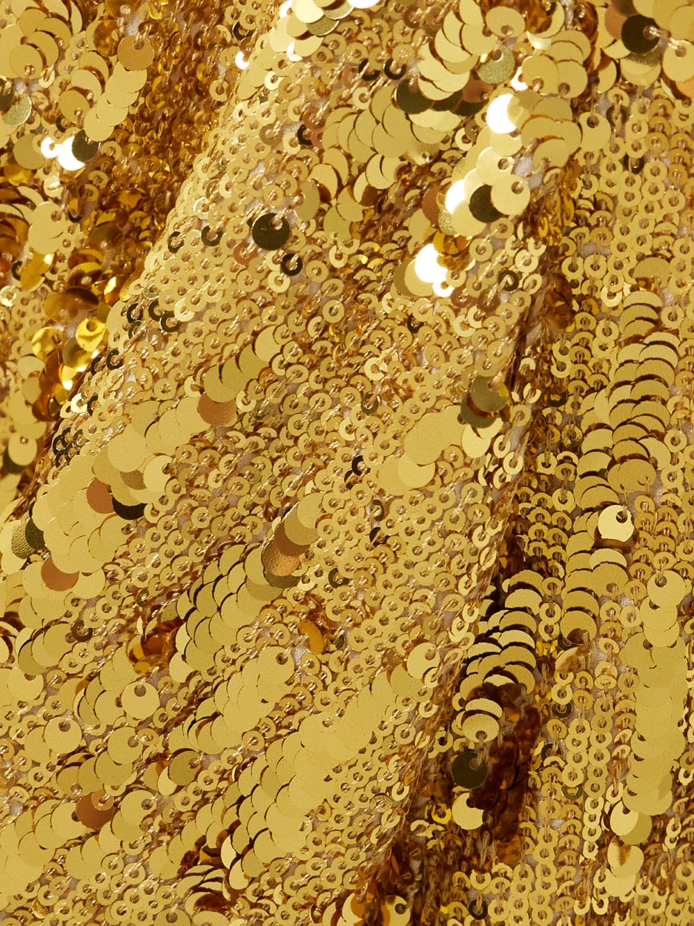 Close-up detail of the Rabanne Sequined Crepe De Chine Maxi Dress