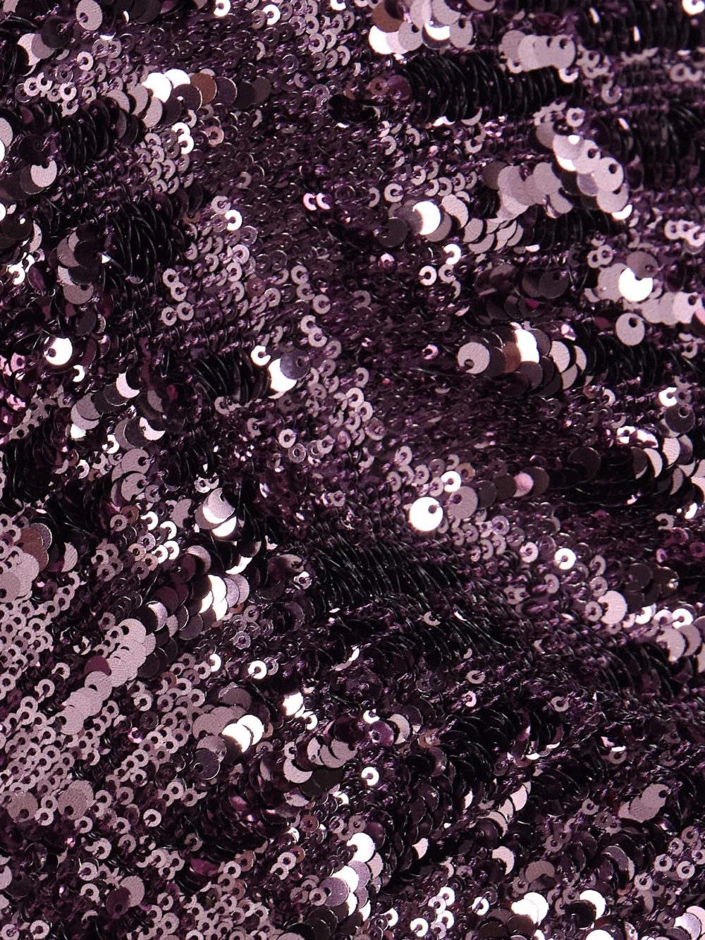 Close-up detail of the Rabanne Sequinned Chiffon Turtleneck Top