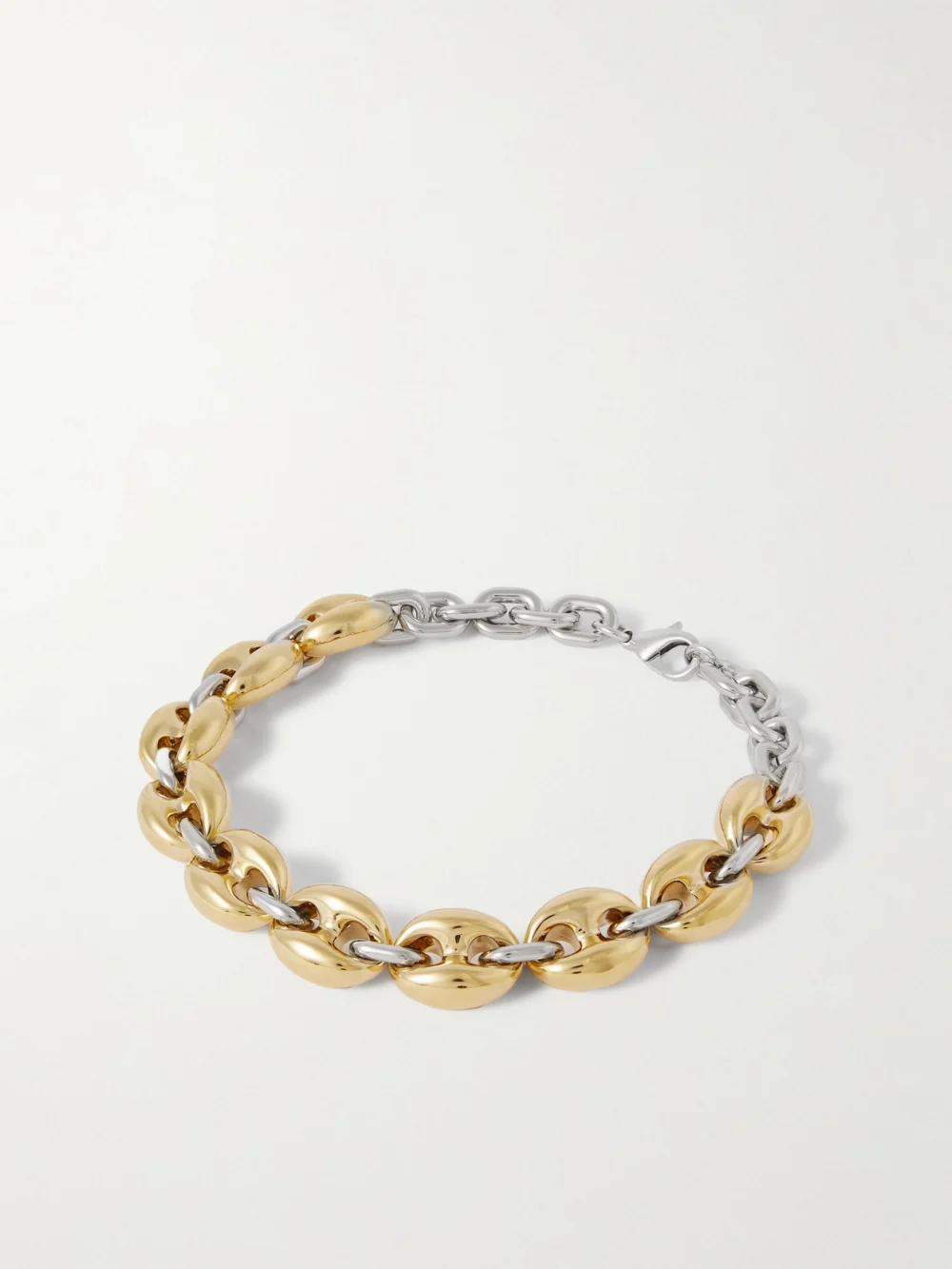 Rabanne X Eight Silver and Gold-tone Necklace