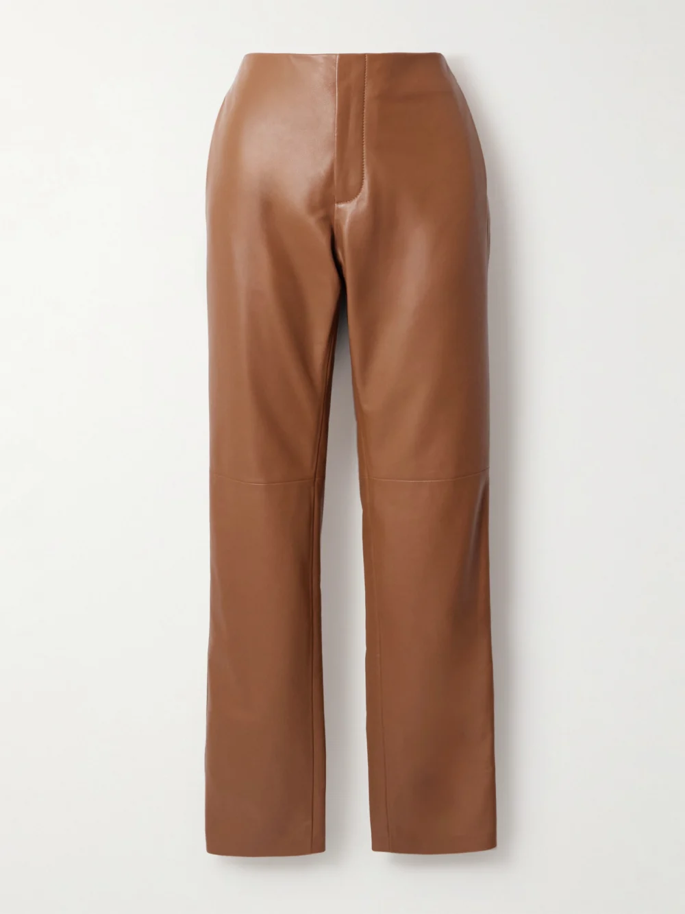 Ralph Lauren Collection Benjamen Leather Slim-leg Pants in brown