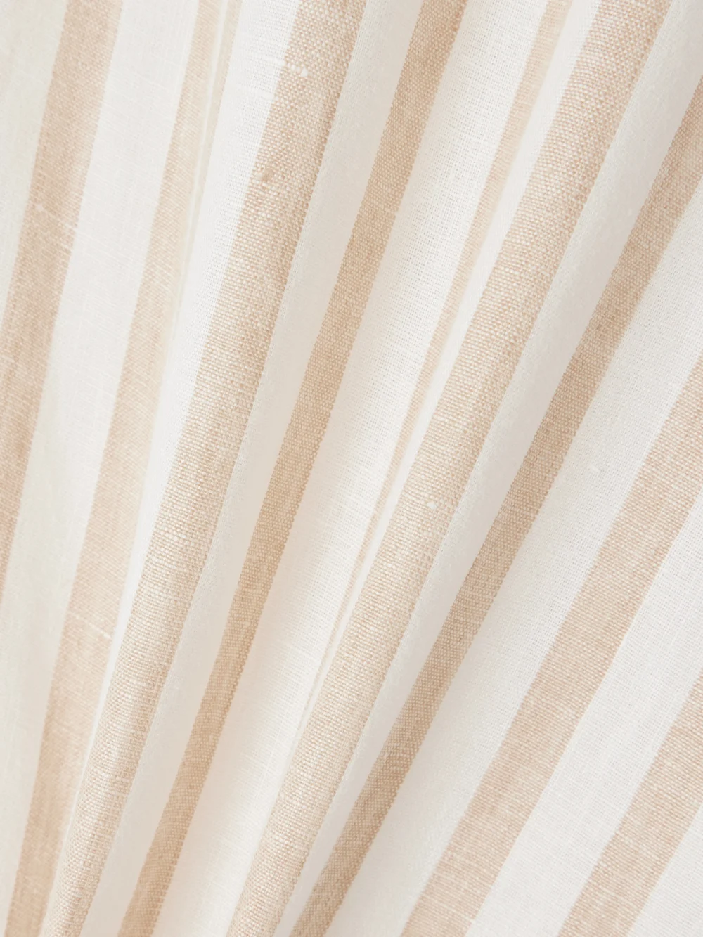 Close-up detail of the Ralph Lauren Collection Capri Striped Linen Shirt