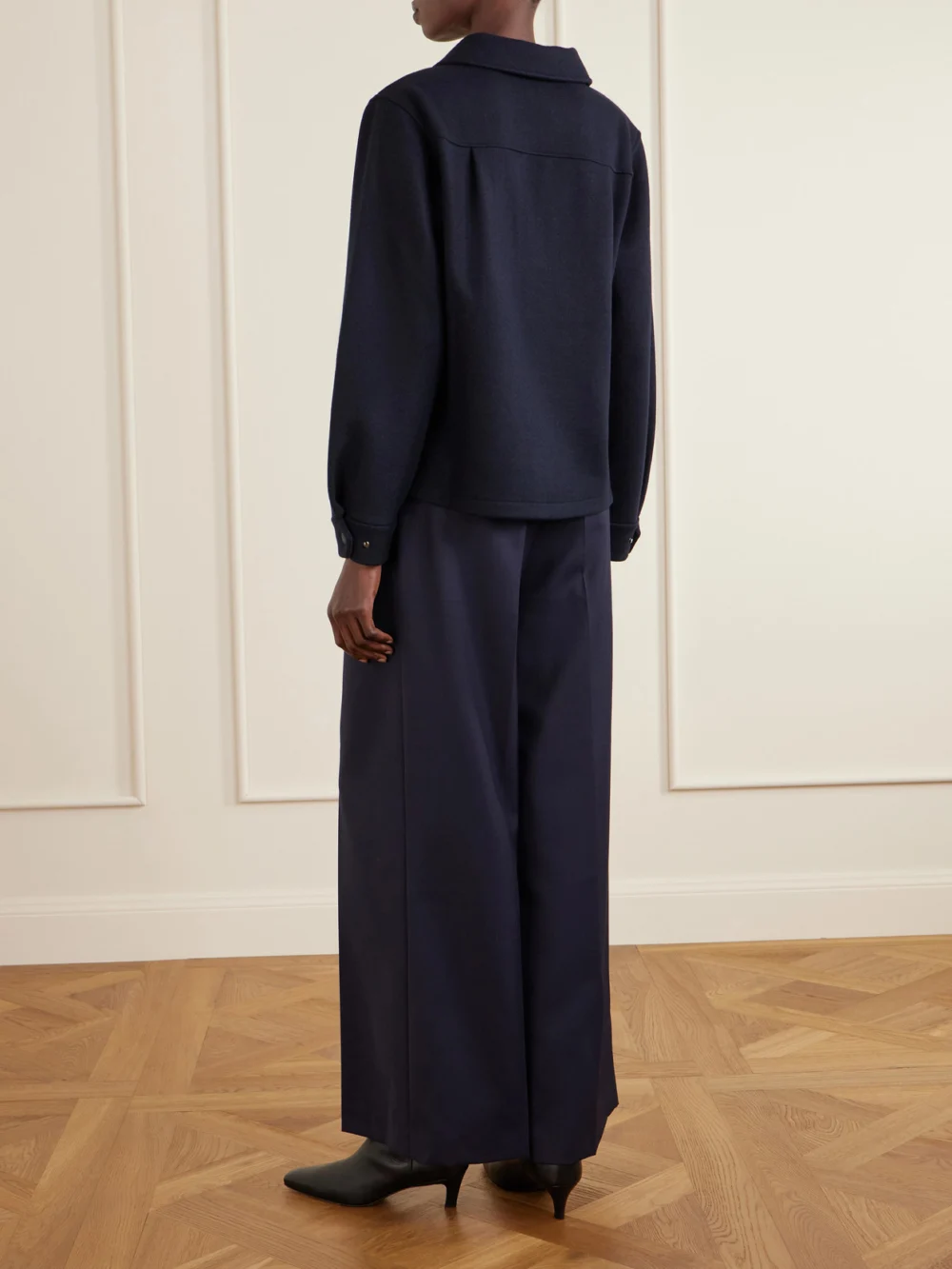 Back view of the Ralph Lauren Collection Cashmere-blend Sweater