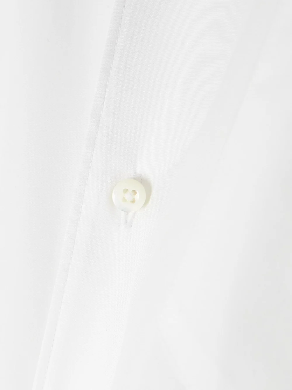 Close-up detail of the Ralph Lauren Collection Damien Embroidered Cotton-poplin Shirt