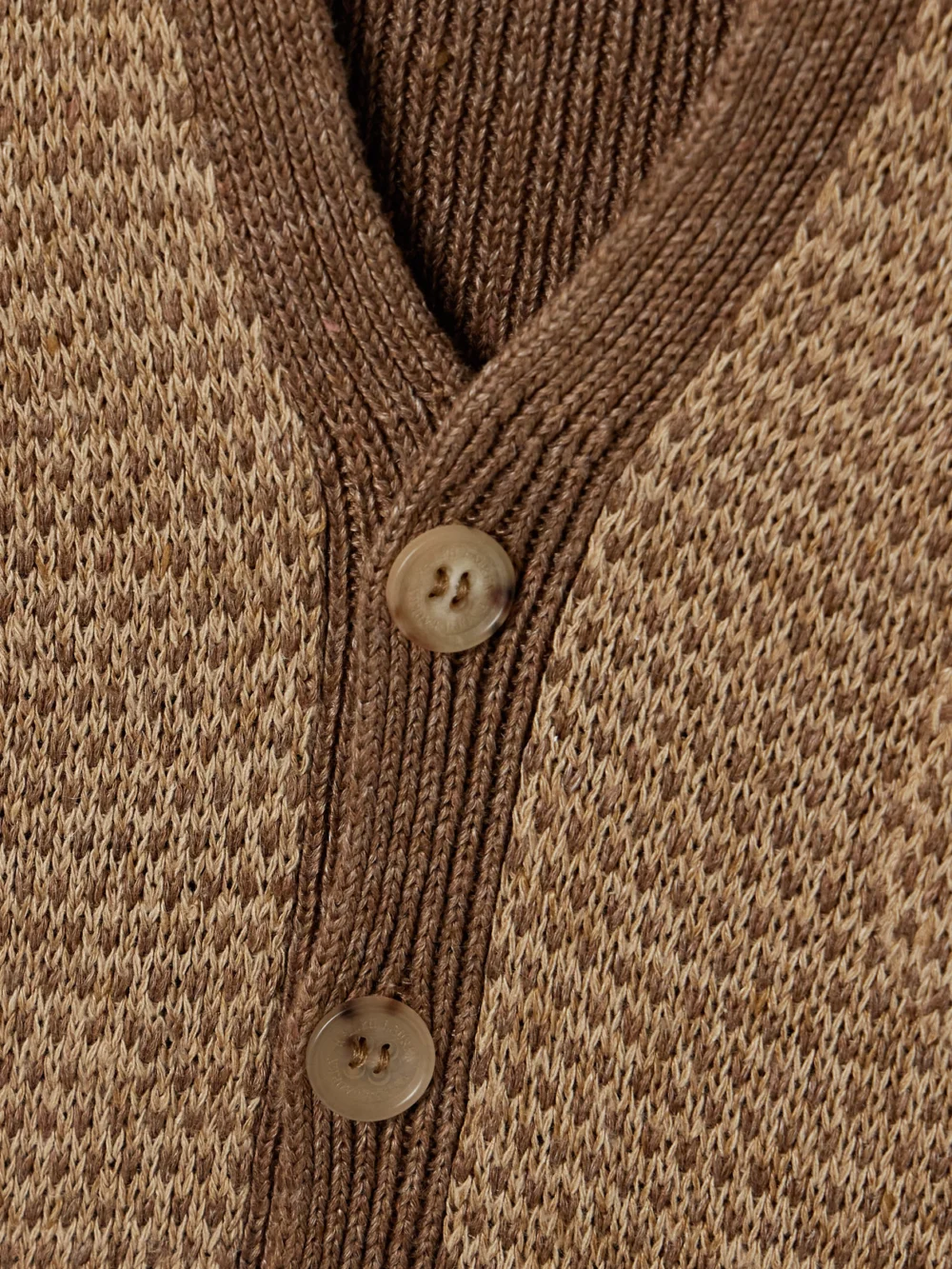 Close-up detail of the Ralph Lauren Collection Linen and Silk-blend Vest