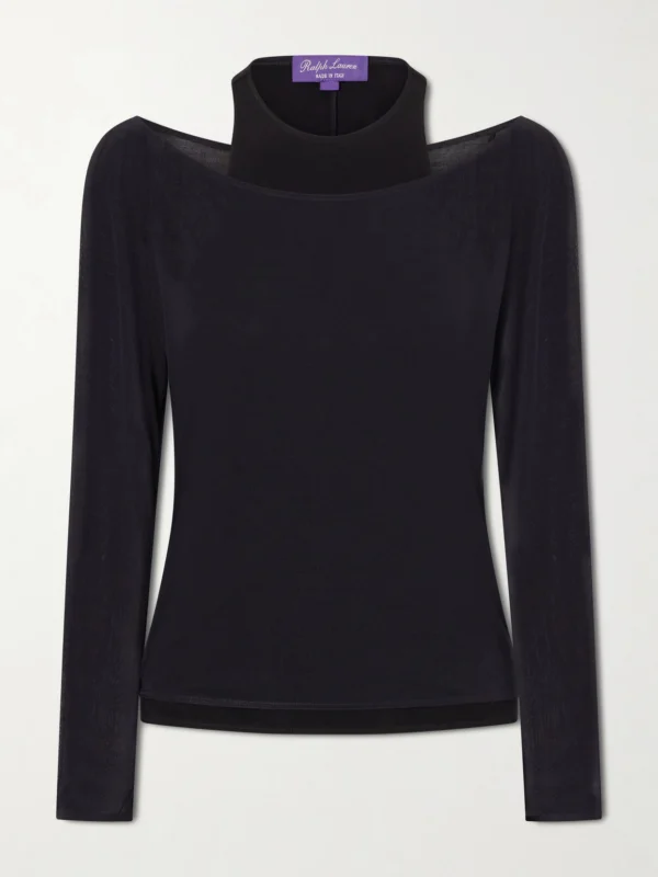 Ralph Lauren Collection Maxime Silk-jersey Sweatshirt