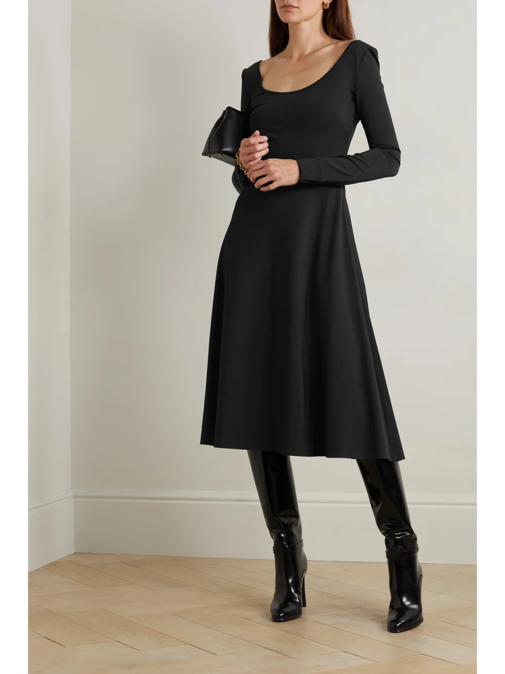 Ralph Lauren Collection Stretch-jersey Midi Dress, worn by a model