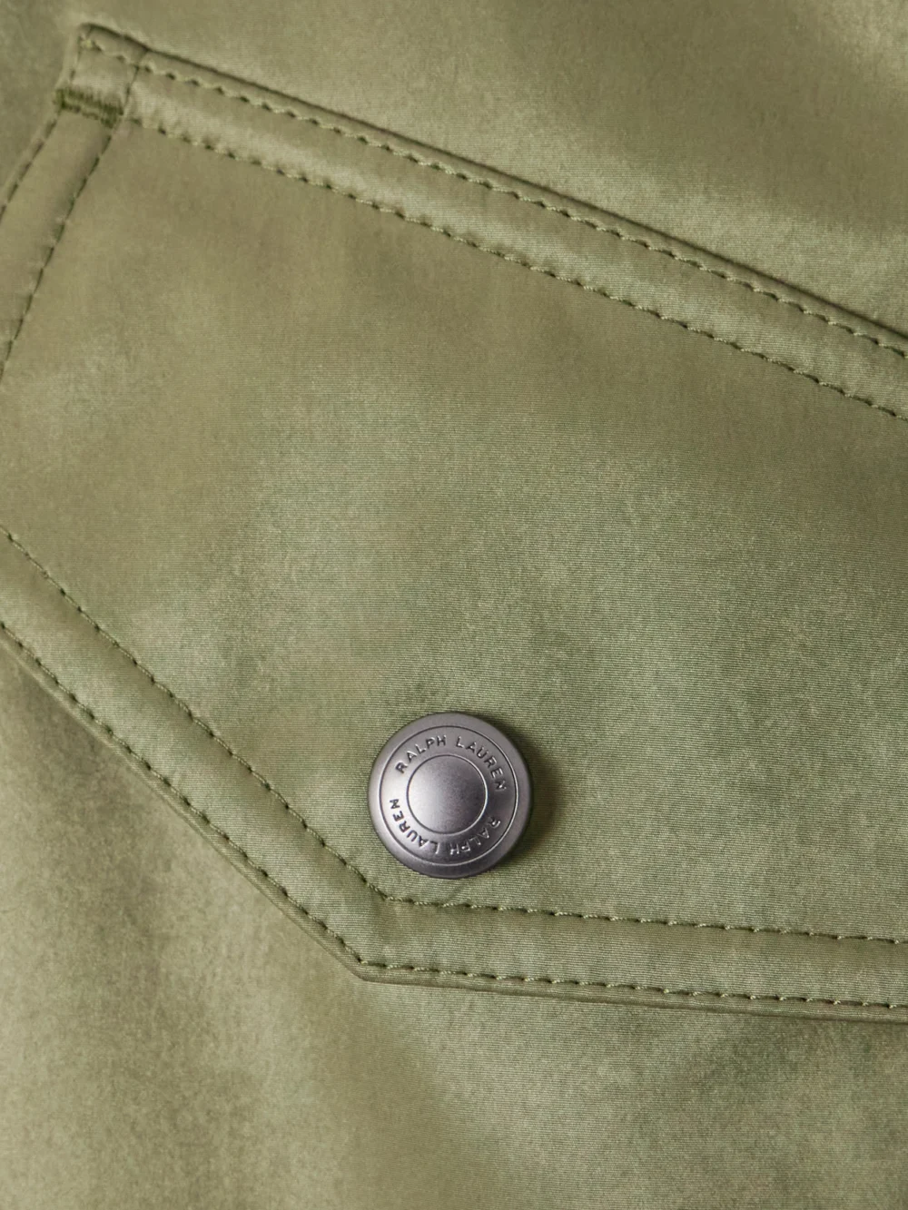 Close-up detail of the Ralph Lauren Collection Teresa Shell Jacket