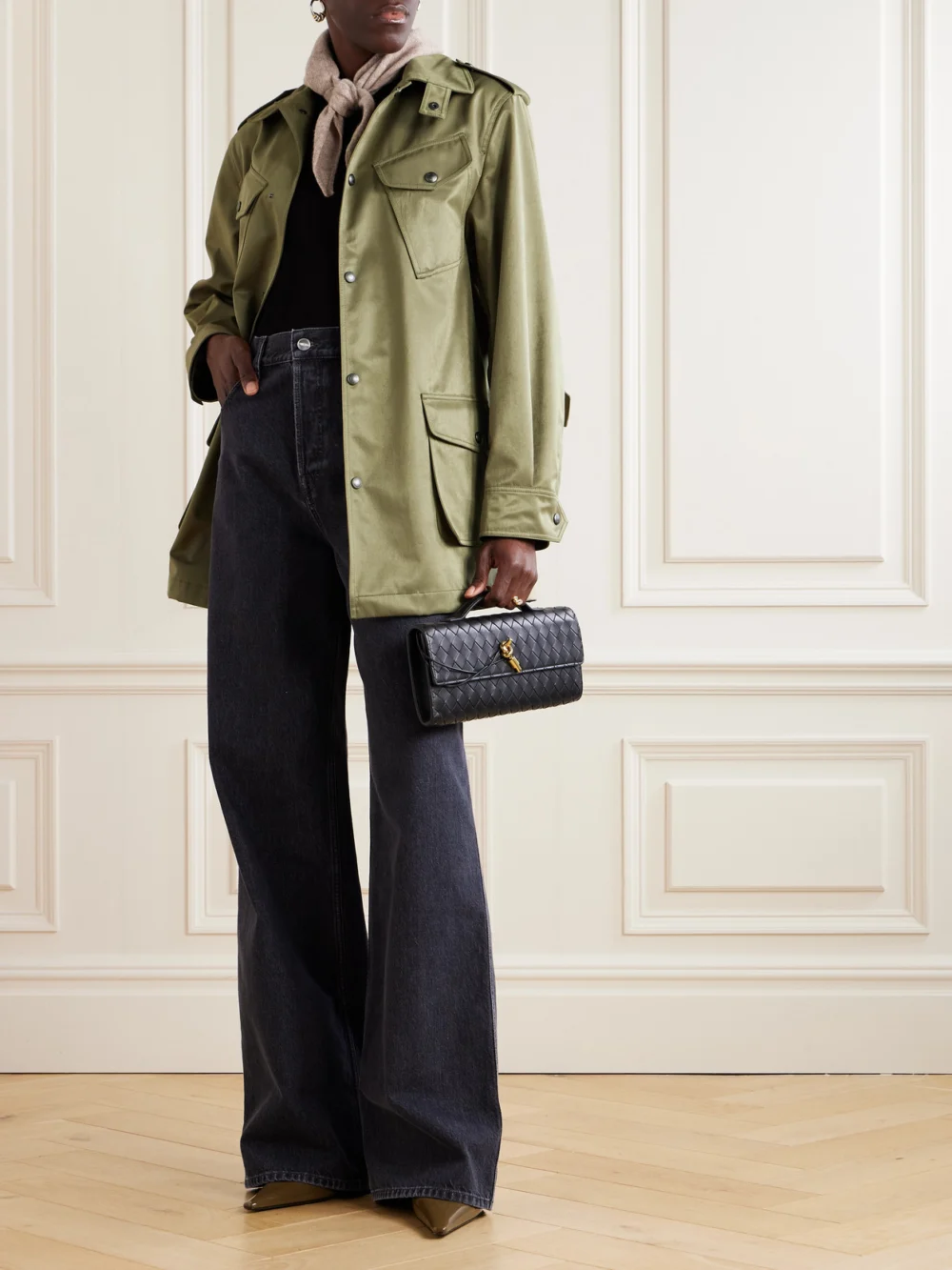Ralph Lauren Collection Teresa Shell Jacket, worn by a model