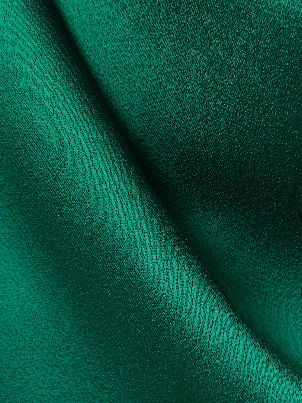 Close-up detail of the Rasario Crystal-embellished Draped Satin Gown