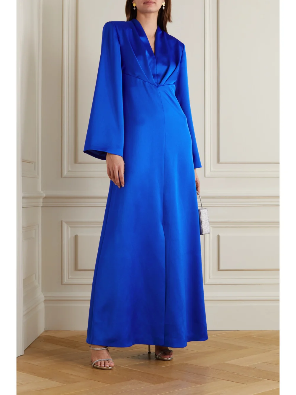 Rasario Duchesse-satin Gown, worn by a model