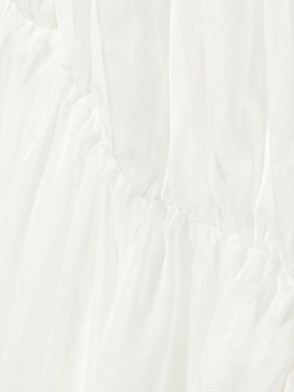 Close-up detail of the Rasario Ruffled Silk-chiffon Jacket