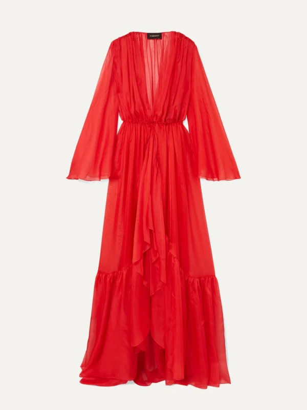 Rasario Ruffled Silk-chiffon Jacket