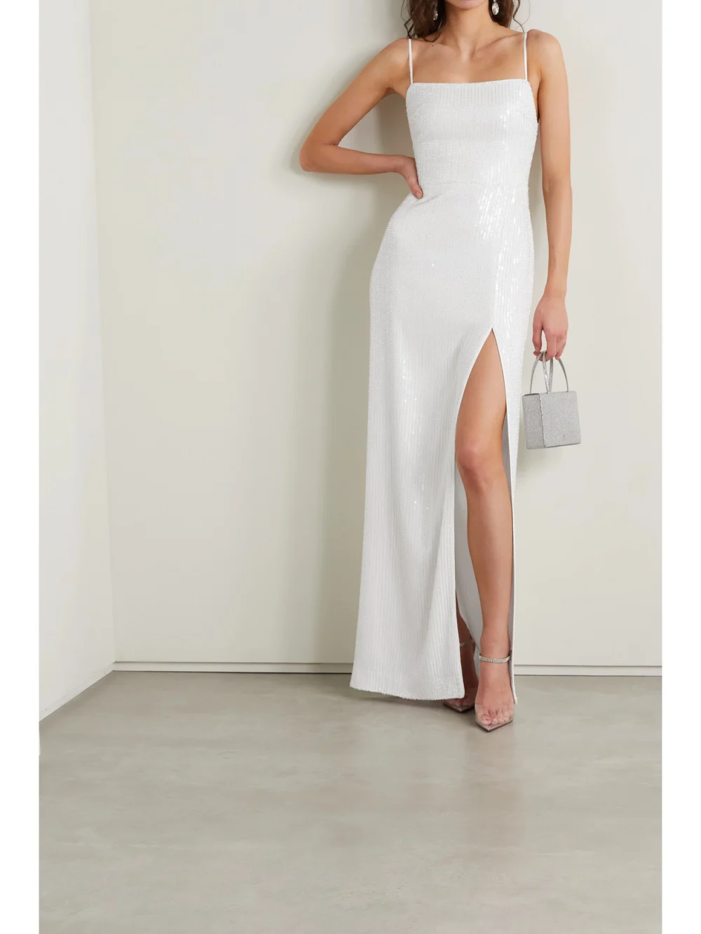 Rasario Sequin-embellished Tulle Gown, worn by a model