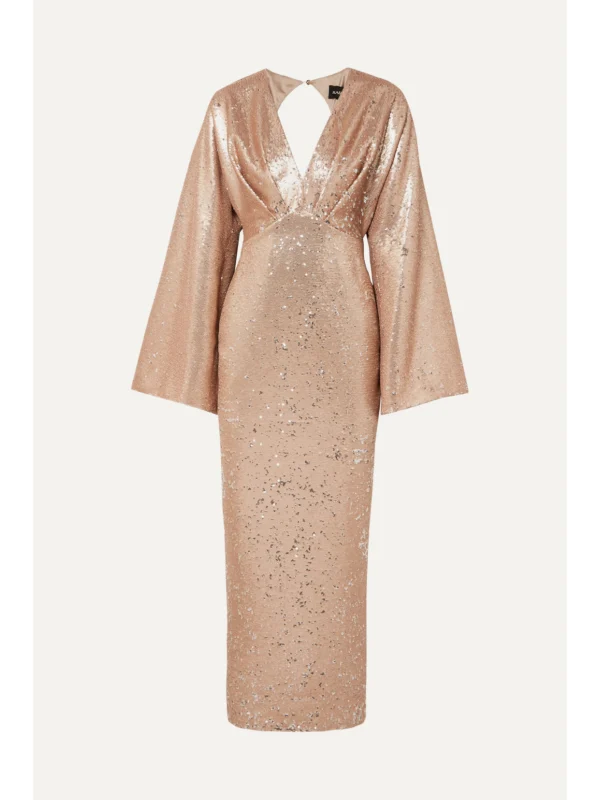 Rasario Sequined Crepe Gown