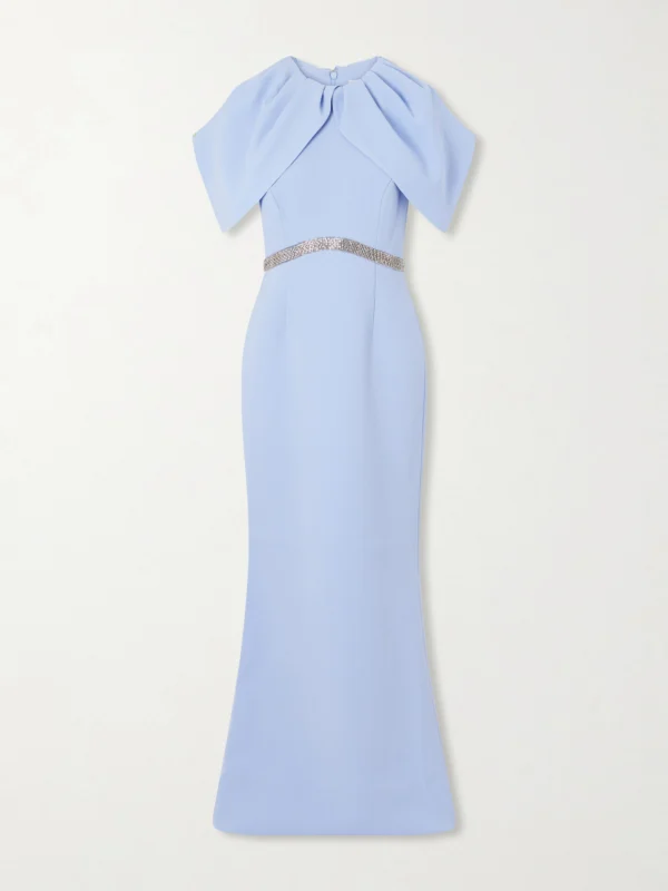 Rebecca Vallance Aylin One-shoulder Embellished Cady Maxi Dress