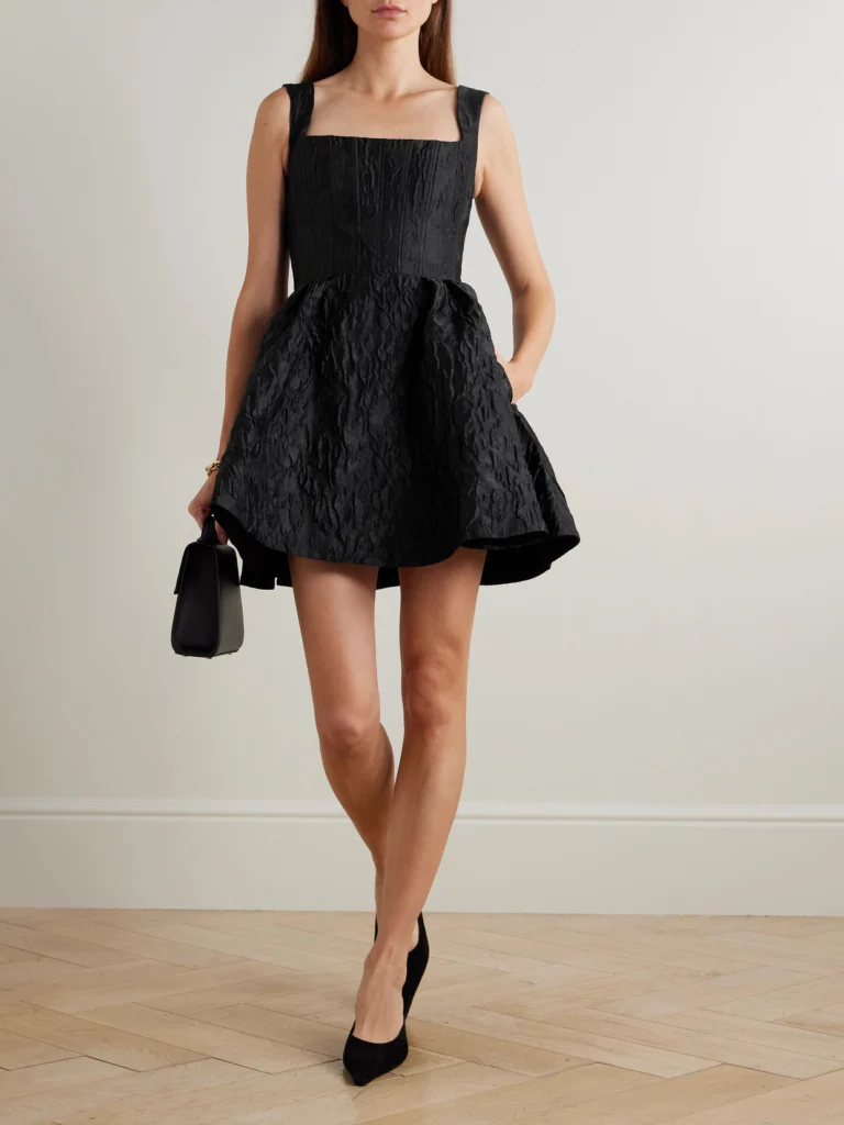 Rebecca Vallance Dreams Cloqué Mini Dress