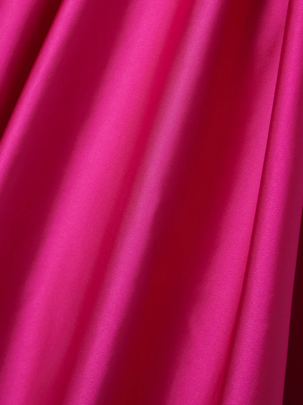 Close-up detail of the Rebecca Vallance Saskia Pleated Bonded-satin Midi Dress