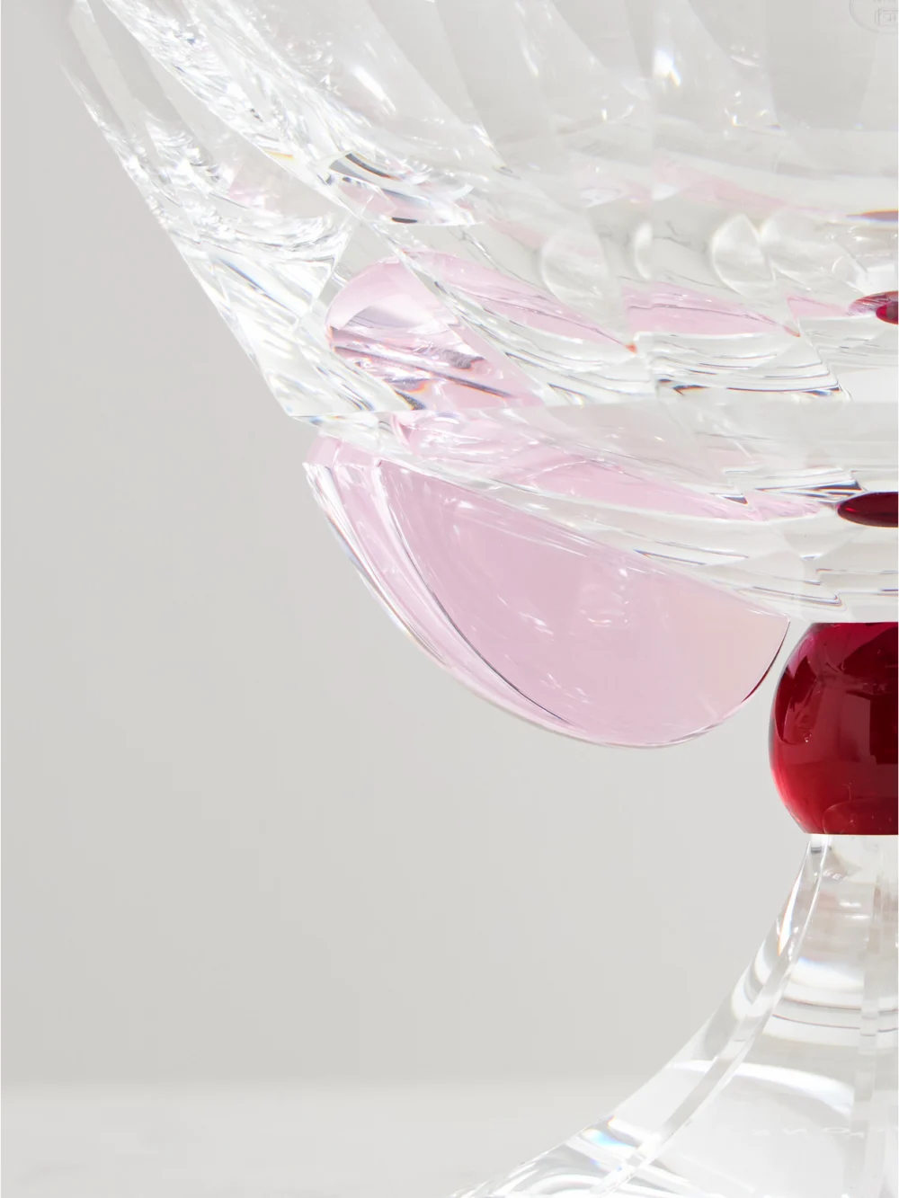 Close-up detail of the Reflections Copenhagen Amira Small Crystal Bowl