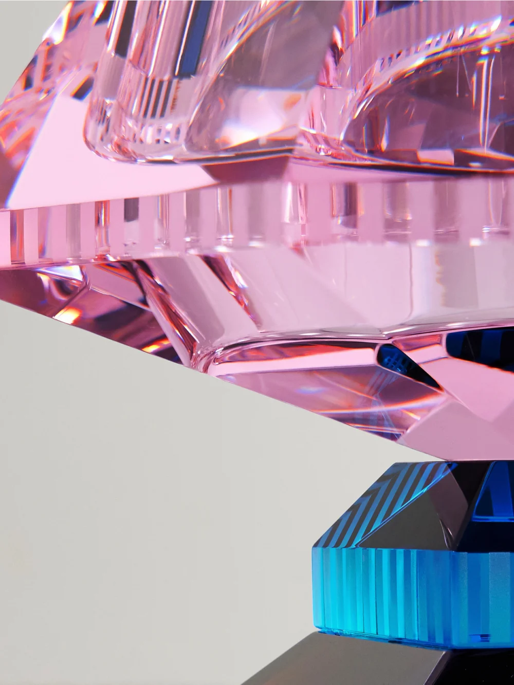 Close-up detail of the Reflections Copenhagen Bellis Crystal Bowl