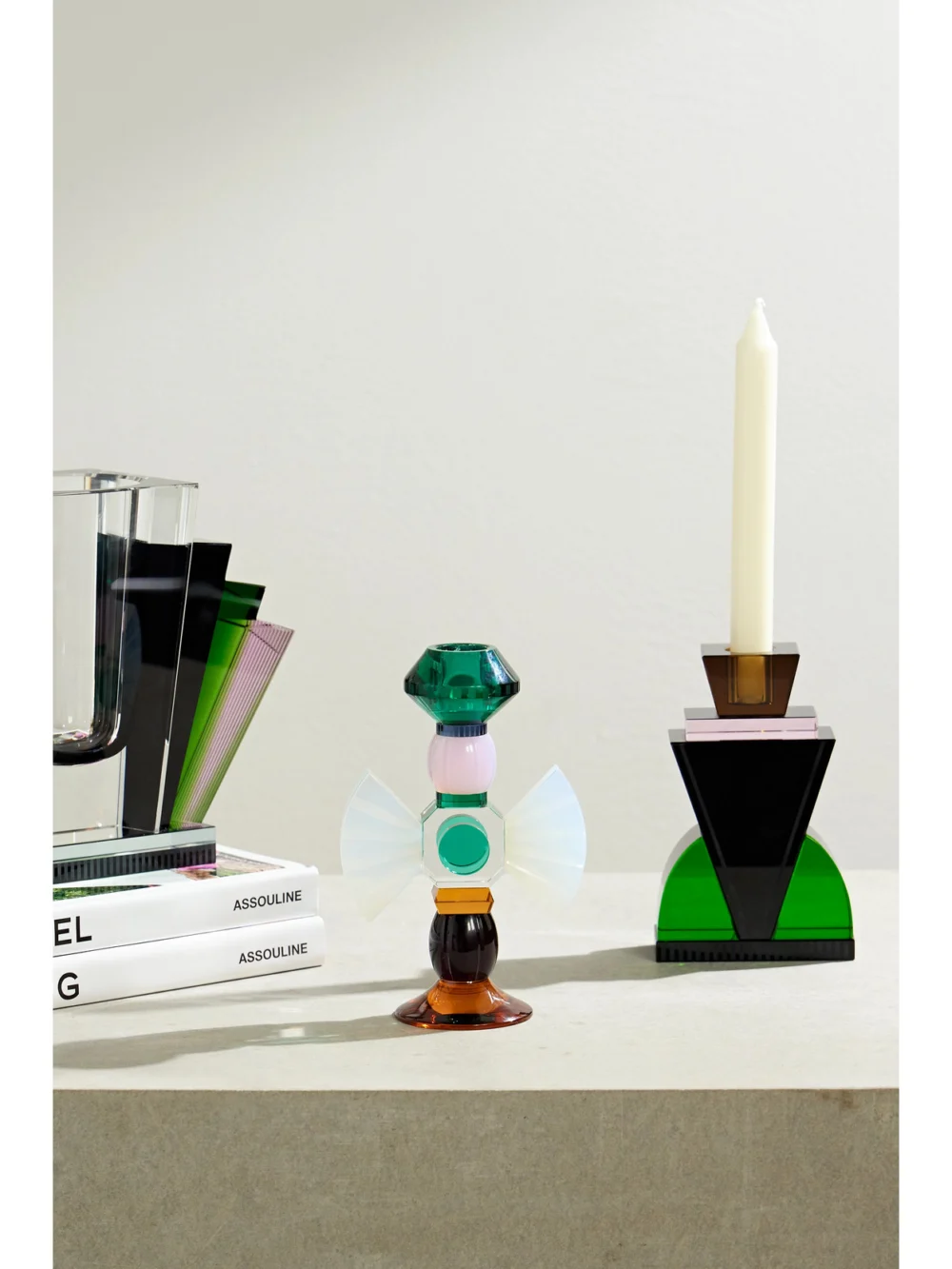Reflections Copenhagen Carmina Crystal Candle Holder, styled view