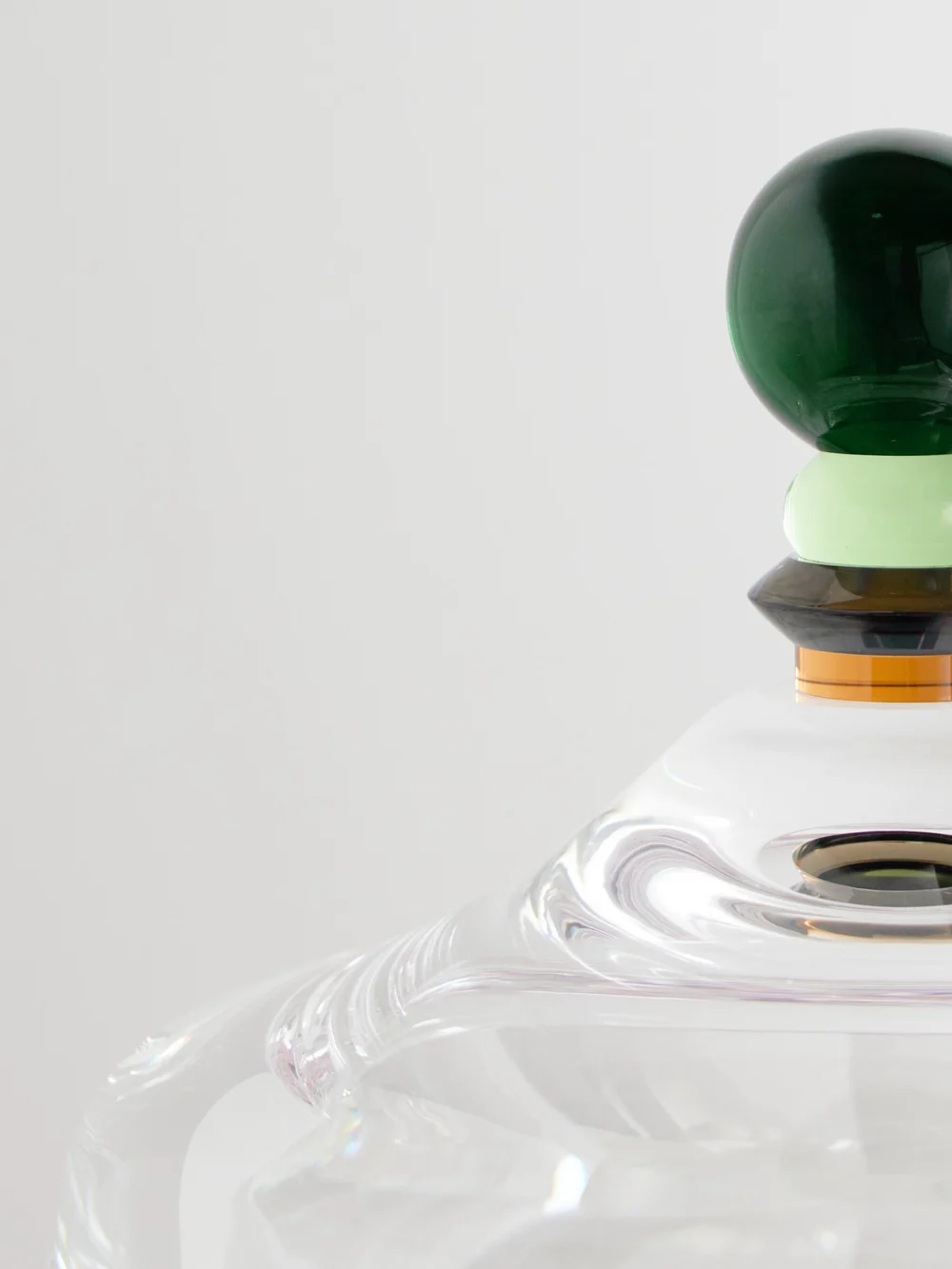Close-up detail of the Reflections Copenhagen Decadent Crystal Jar
