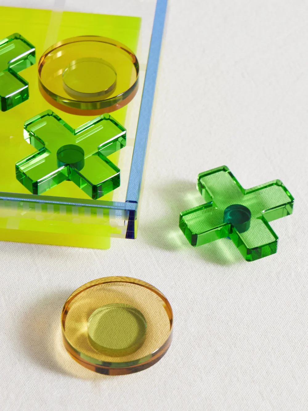 Close-up detail of the Reflections Copenhagen Genius Tic Tac Toe Set