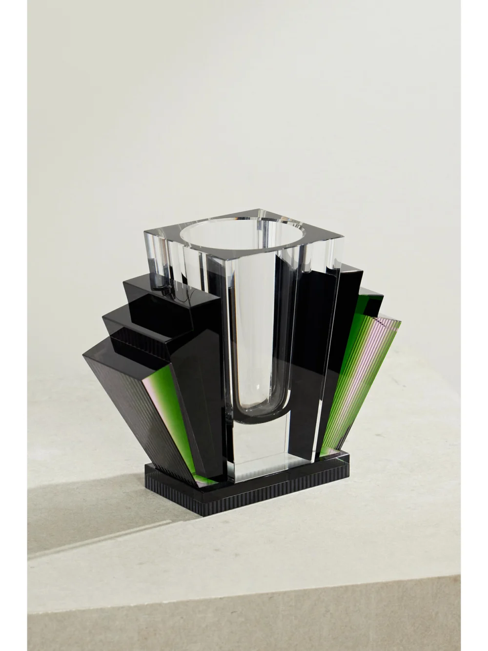 Reflections Copenhagen Harlem Crystal Vase in black