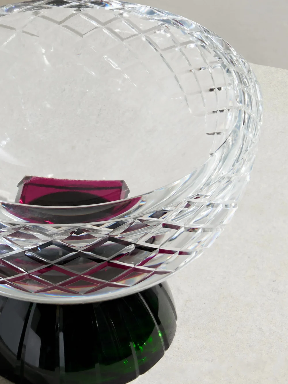 Close-up detail of the Reflections Copenhagen Jackie Crystal Bowl