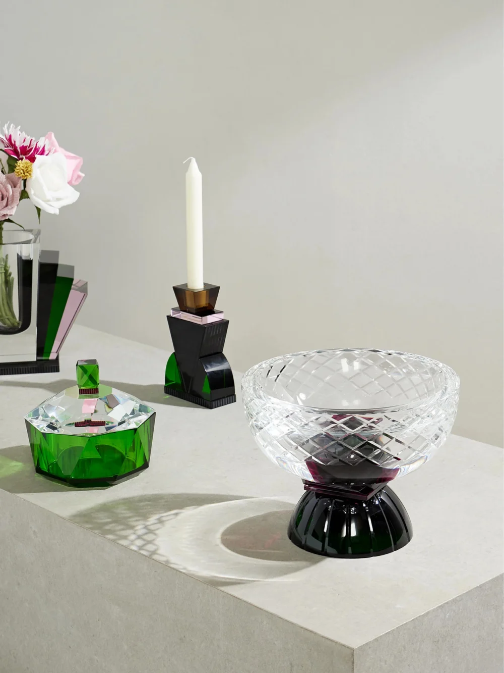 Reflections Copenhagen Jackie Crystal Bowl, styled view