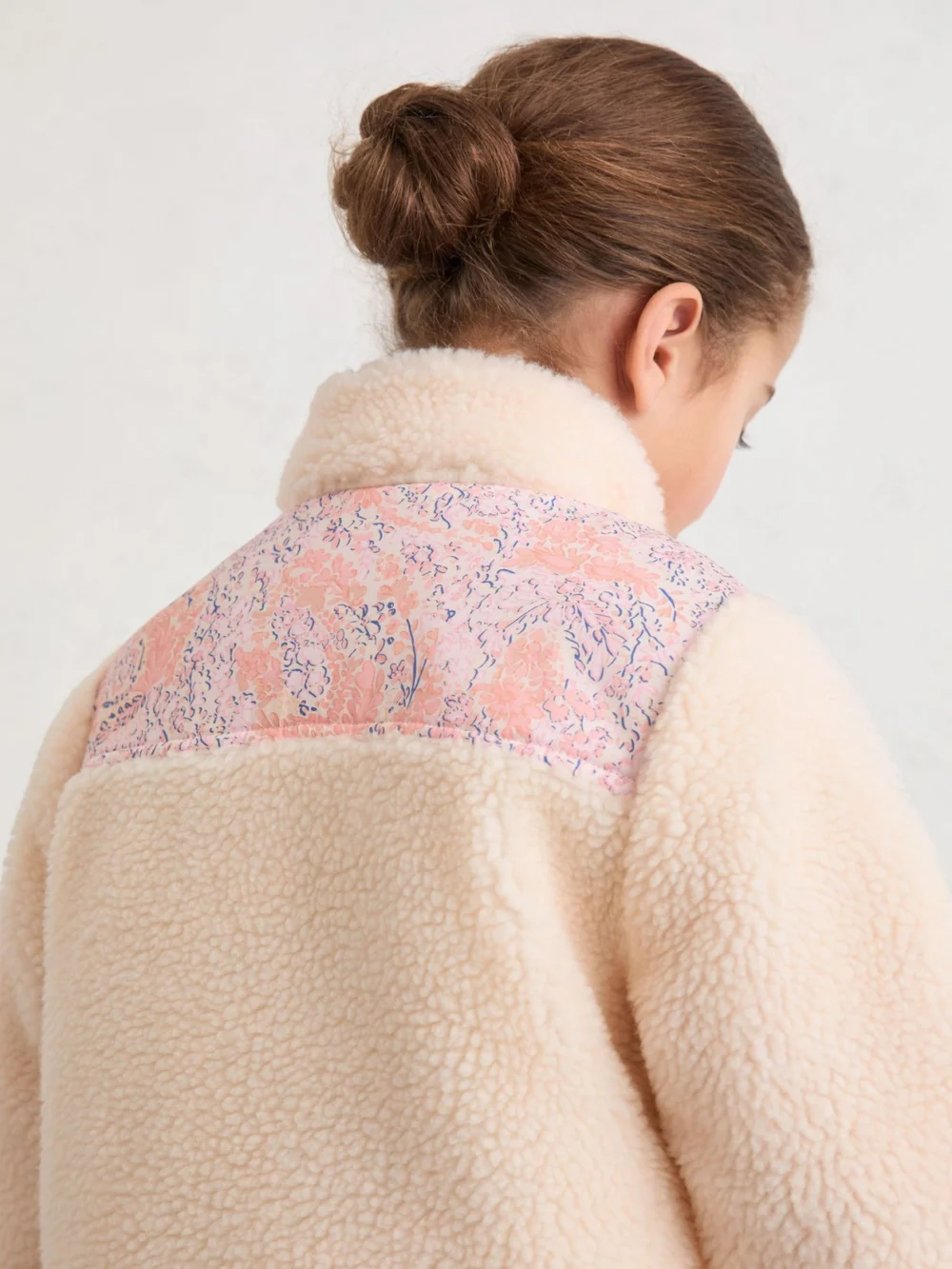 Reiss 13-14 yrs Floral-panel Fleece Jacket,, view 4