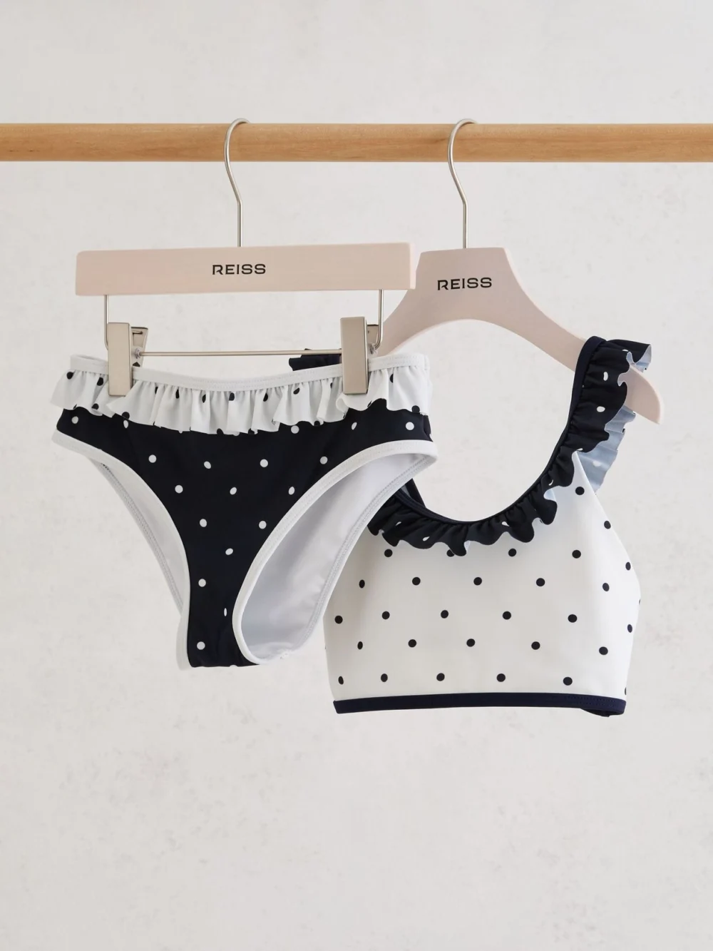 Reiss 13-14 yrs Printed Ruffle Bikini Set,, view 2
