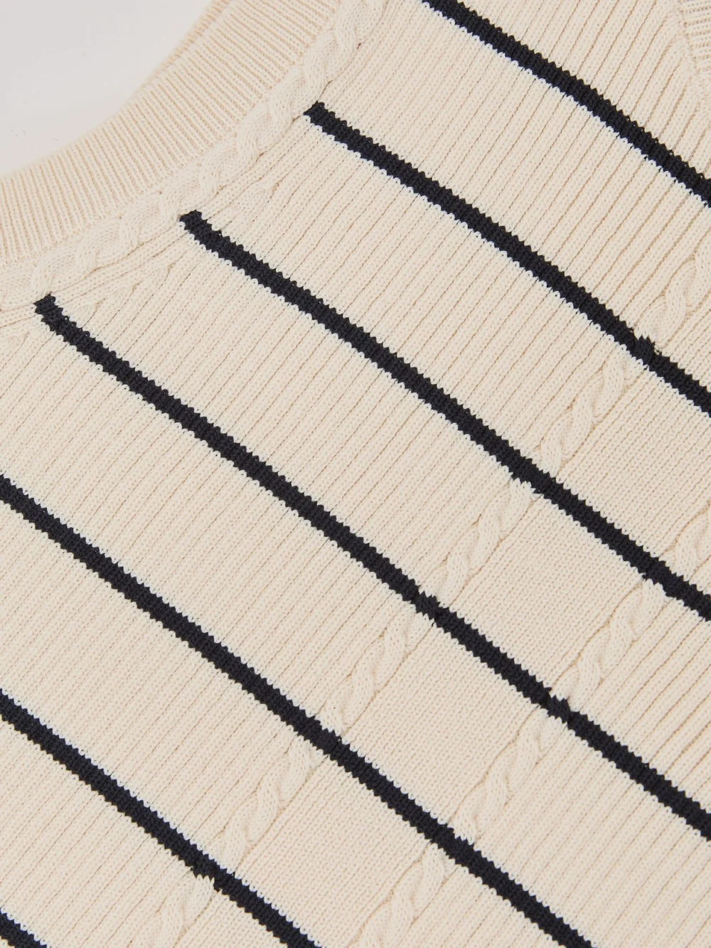 Reiss 3-9 yrs Stripe Knitted Sleeveless Top, view 4