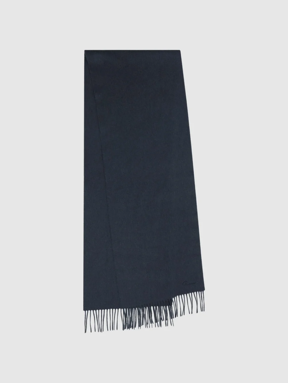 Reiss Airforce Blue Cashmere Blend Scarf