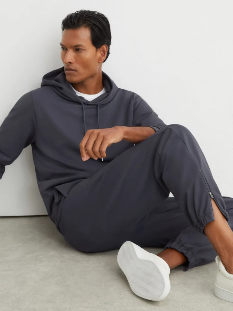 Reiss Airforce Blue R-flex Stretch-twill Cuffed Joggers
